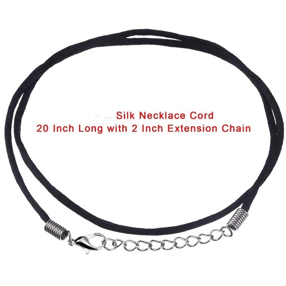 💟 Turquoise Healing Point Pendant W/Silk Necklace - Picture 5 of 6